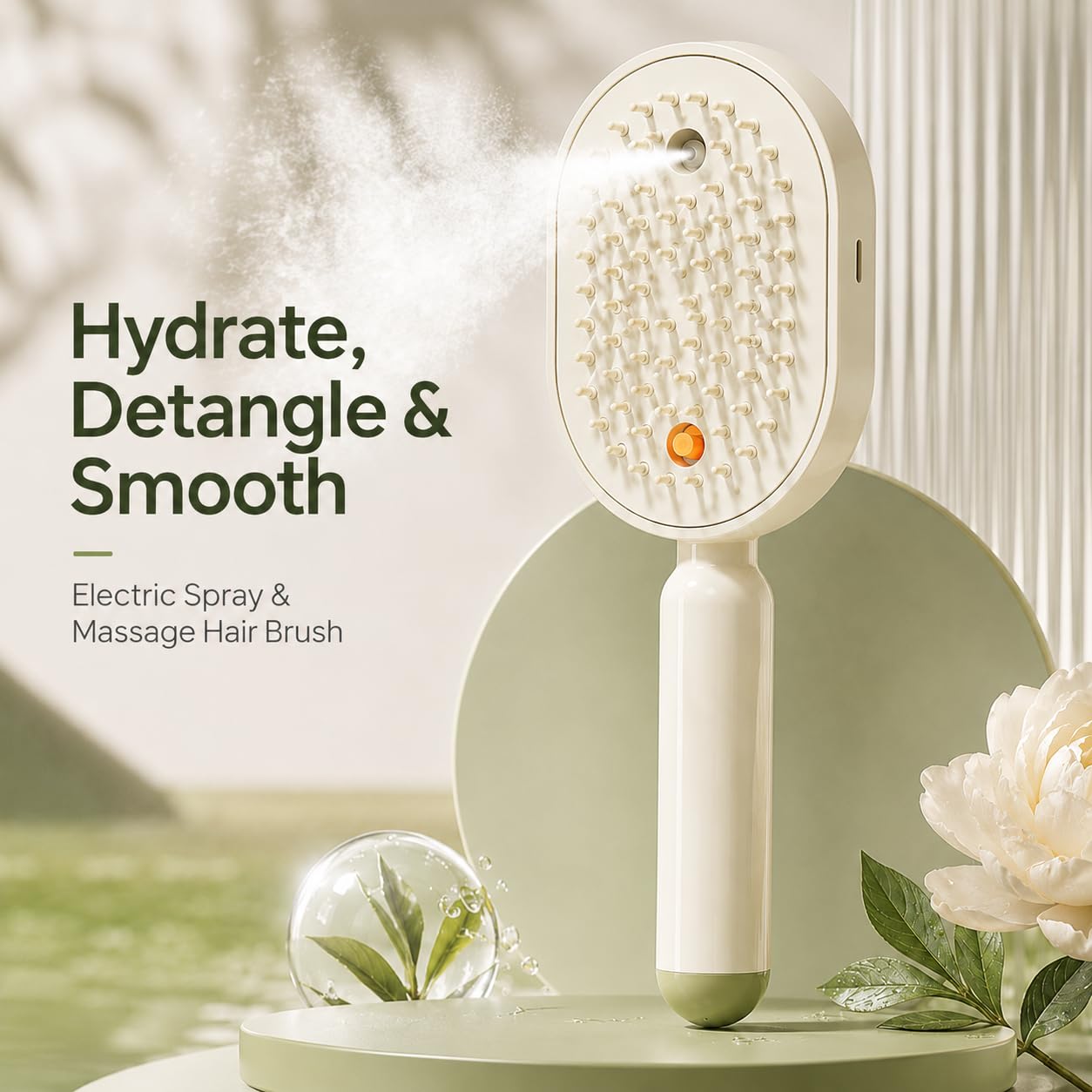 Massage - Electric Spray Hair Massage Comb 2in1