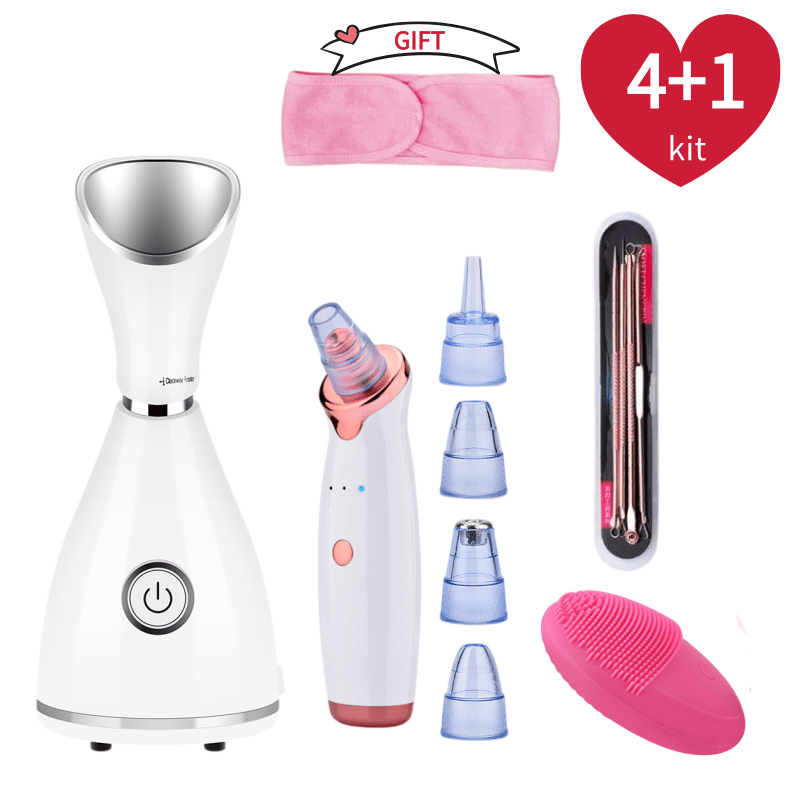 Silicone Face Scrubber Electric - Nano Ionic Facial vaporizer Hot Face