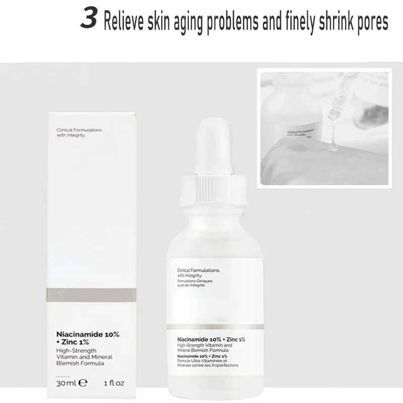 Niacinamide Pore Shrinking Essence - Niacinamide Magnesium Whitening Essence, Brightening and