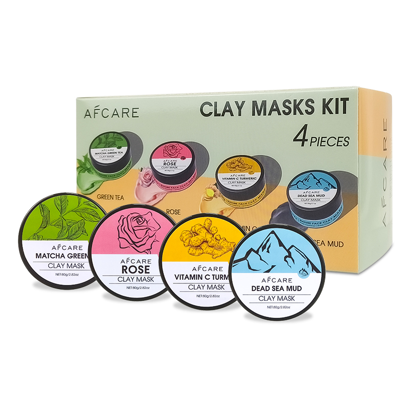Green Tea Cleansing Clay Mask - 4 Pcs Clay Face Mask Set