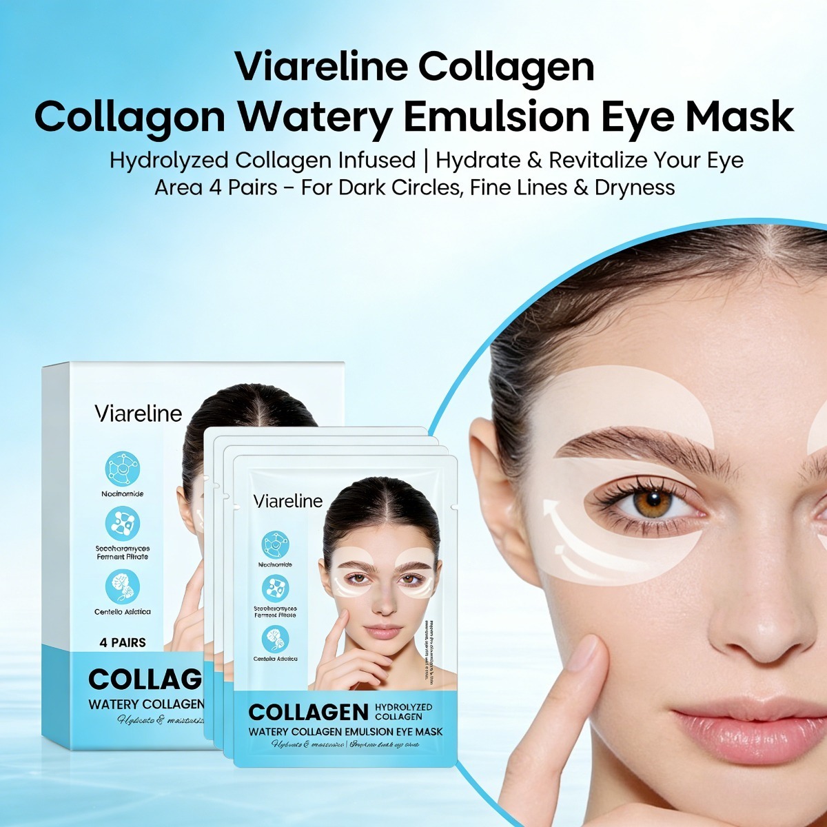 Collagen Under Eye Patches - Collagen Eye Patches Reduce Fine Lines
