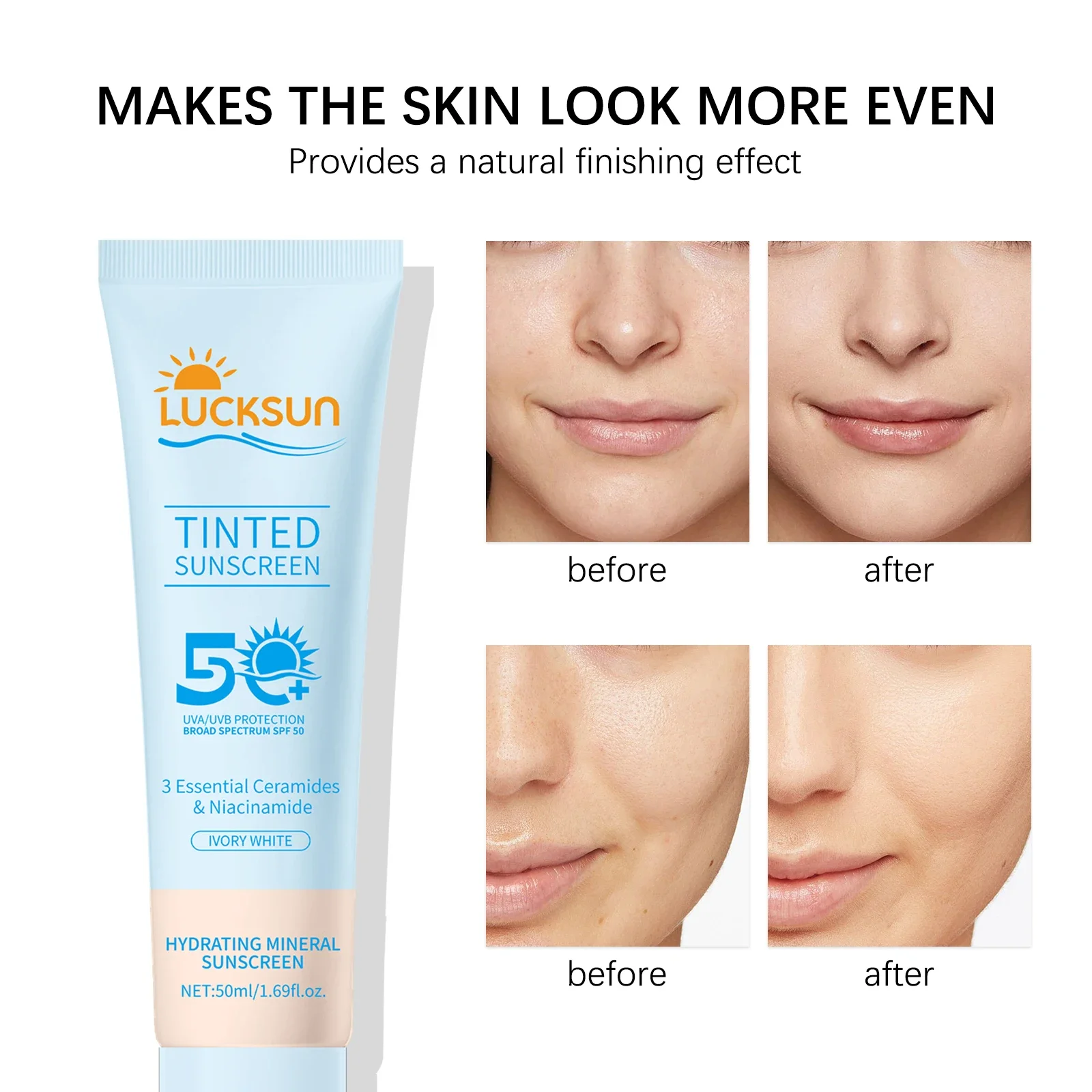 Spf 50 Waterproof Sunscreen - SPF50+ Sunscreen Cream. Offers Long-Lasting UV