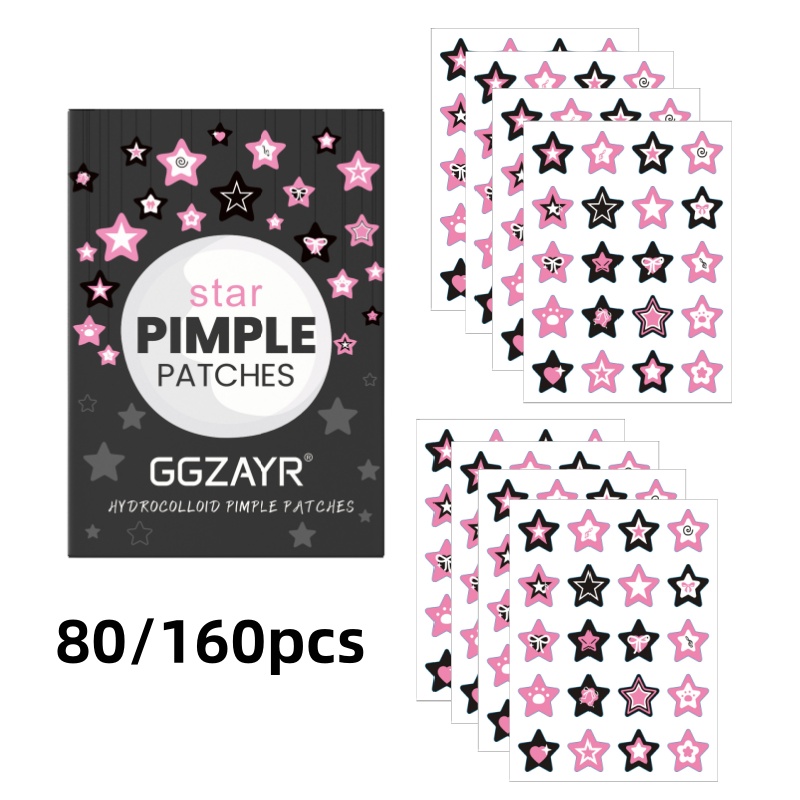 Skincare - 80/160pcs Star Acne Patch Set –