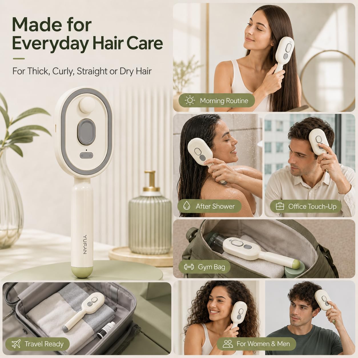Massage - Electric Spray Hair Massage Comb 2in1