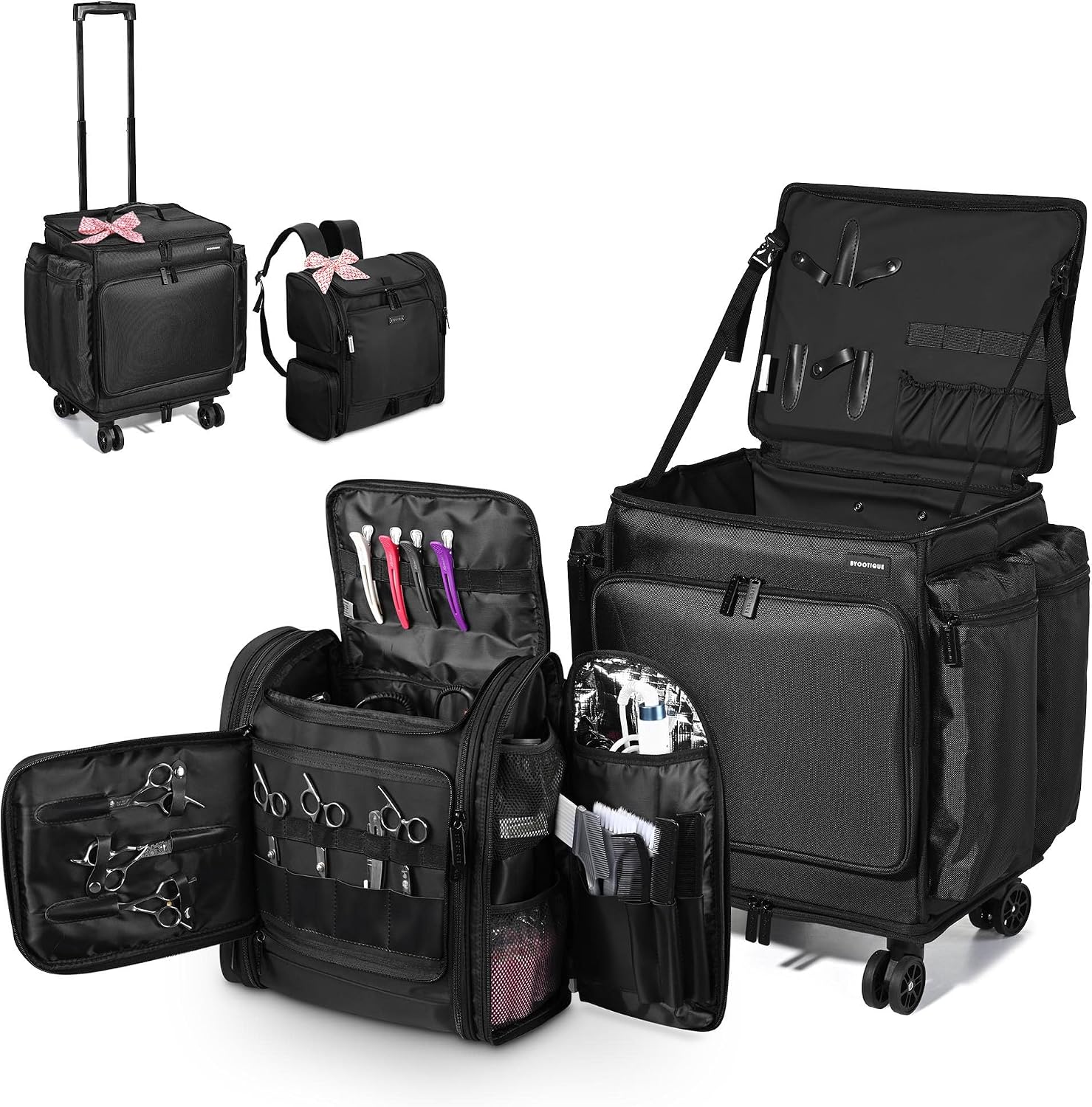 Makeup - Soft Sided Rolling Makeup Train Case