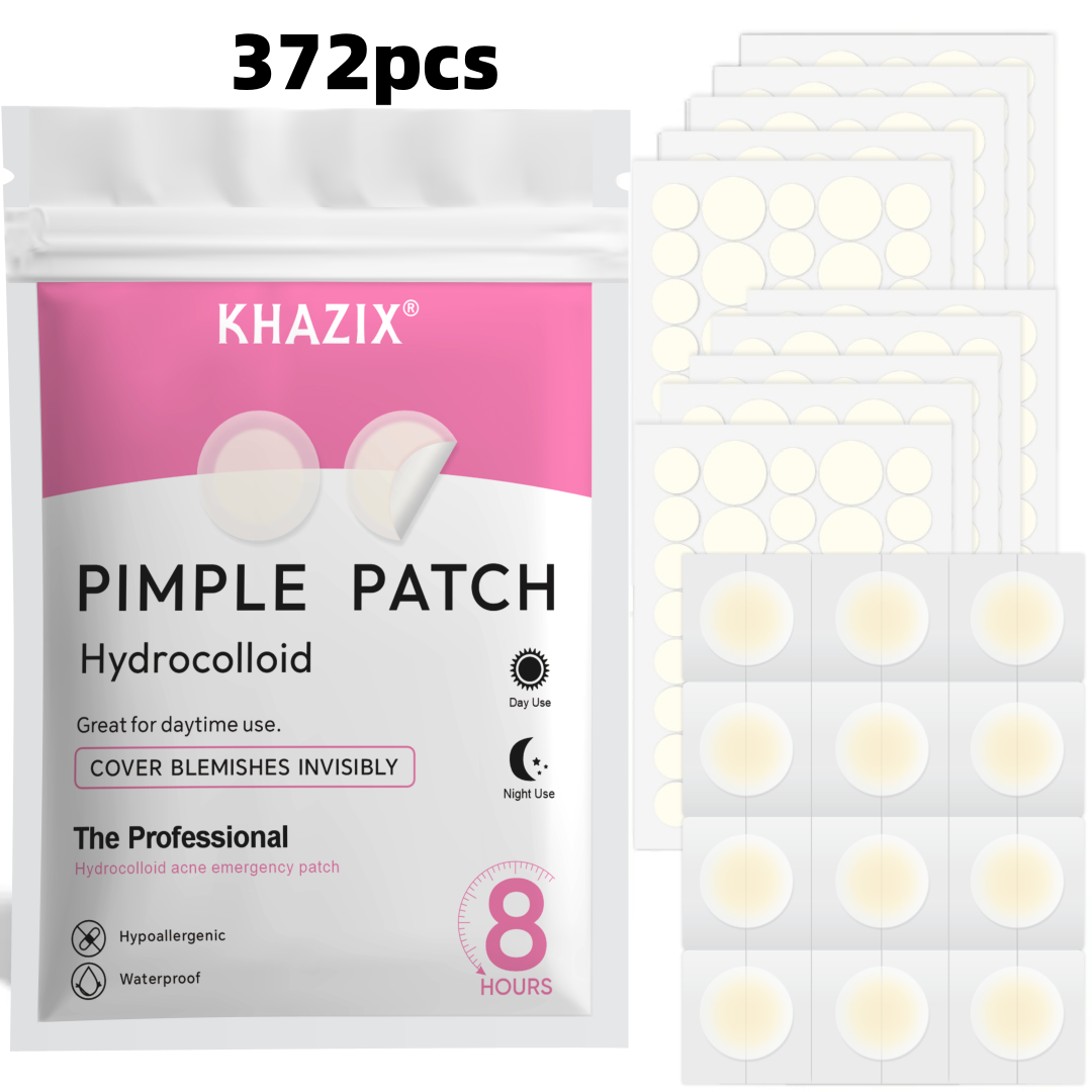 Hydrocolloid Pimple Patch - 372PCS Hydrocolloid Acne Pimple Patch, Hydrocolloid
