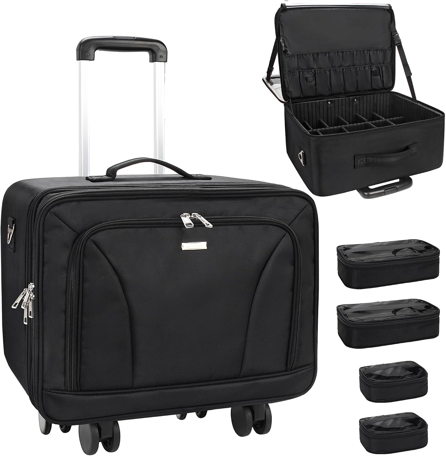 Makeup - Extra Large Rolling Makeup Travel Train