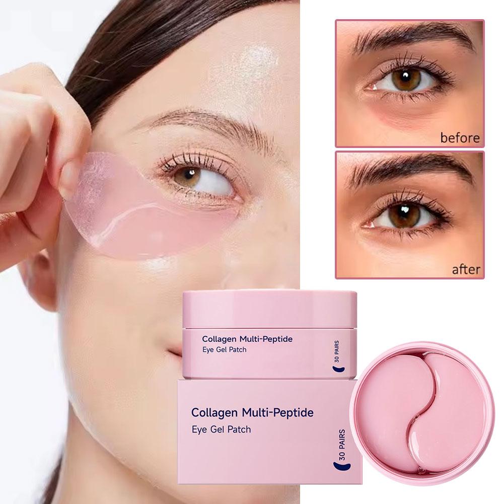 Collagen Under Eye Patches - Collagen Multi-Peptide Eye Patches for Puffy