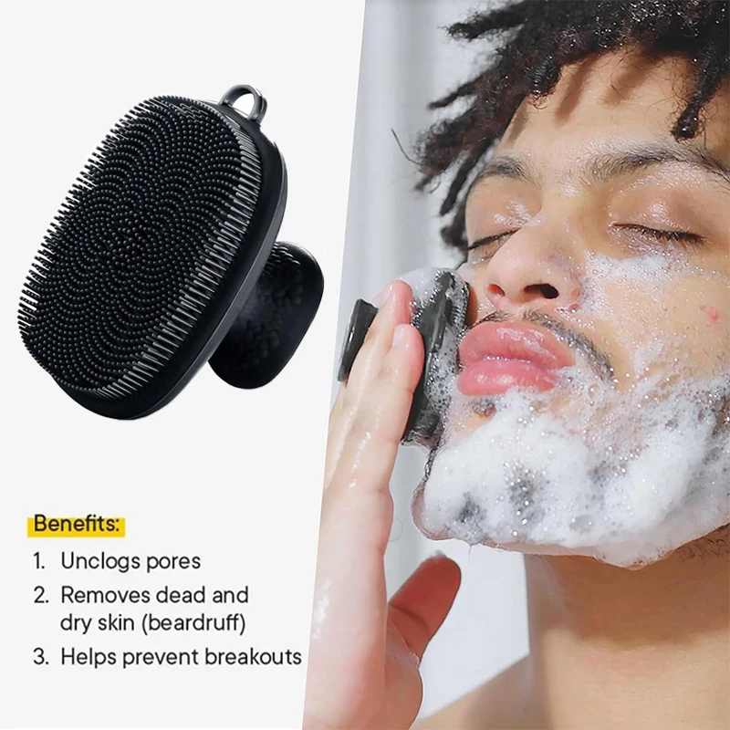 Silicone Face Scrubber Electric - Silicone Face Scrubber for Men and