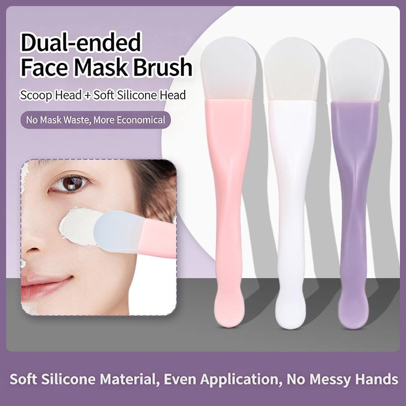 Silicone Face Scrubber Electric - 【M】1/2/3Pcs Dual Ended Silicone Mask Brush