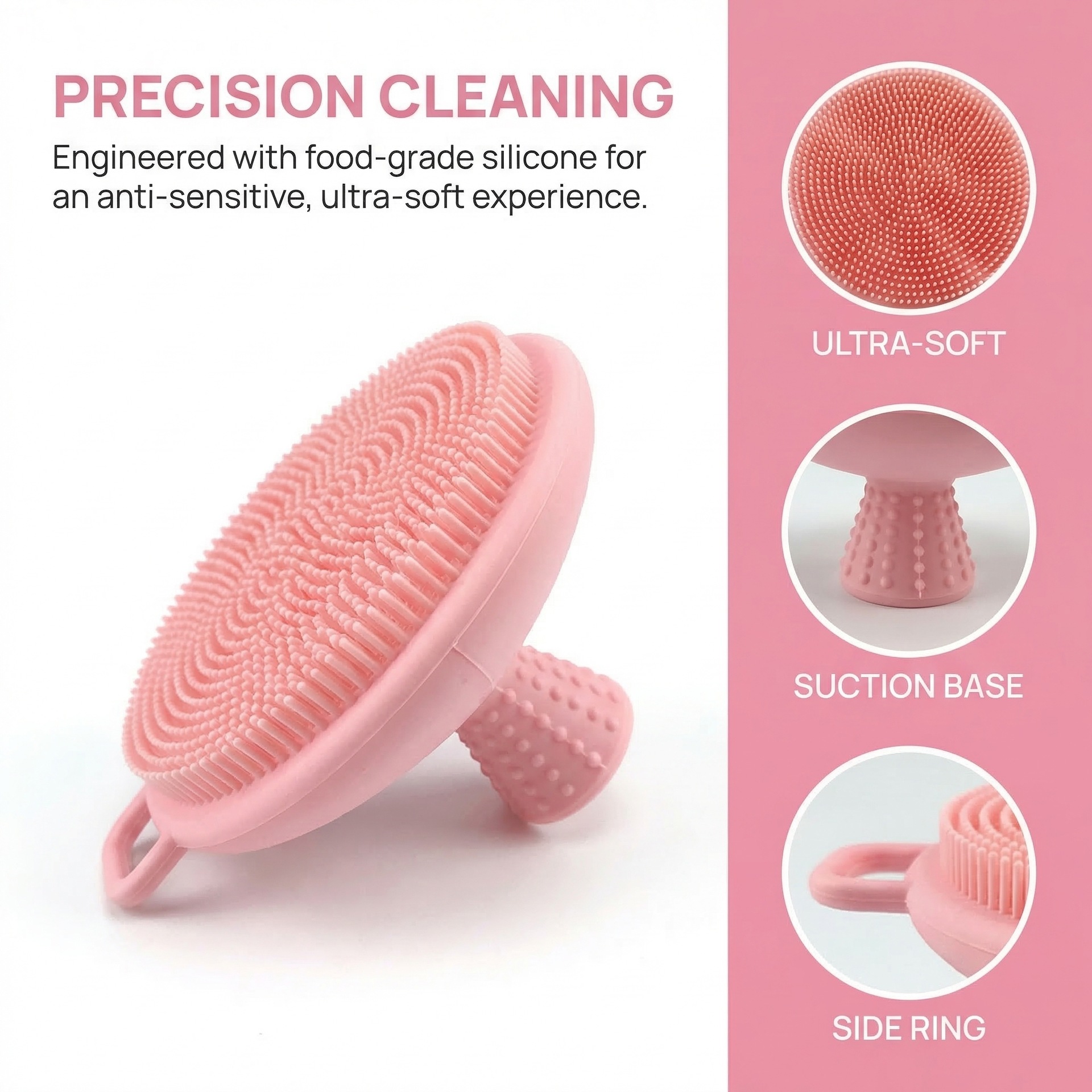 Silicone Face Scrubber Electric - Silicone Scrubber Face Cleansing Face Brush
