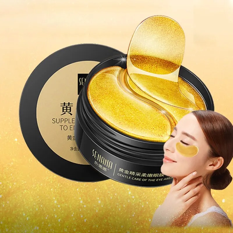 Collagen Under Eye Patches - 60pcs Golden Moisturizing Eye Mask Relieve