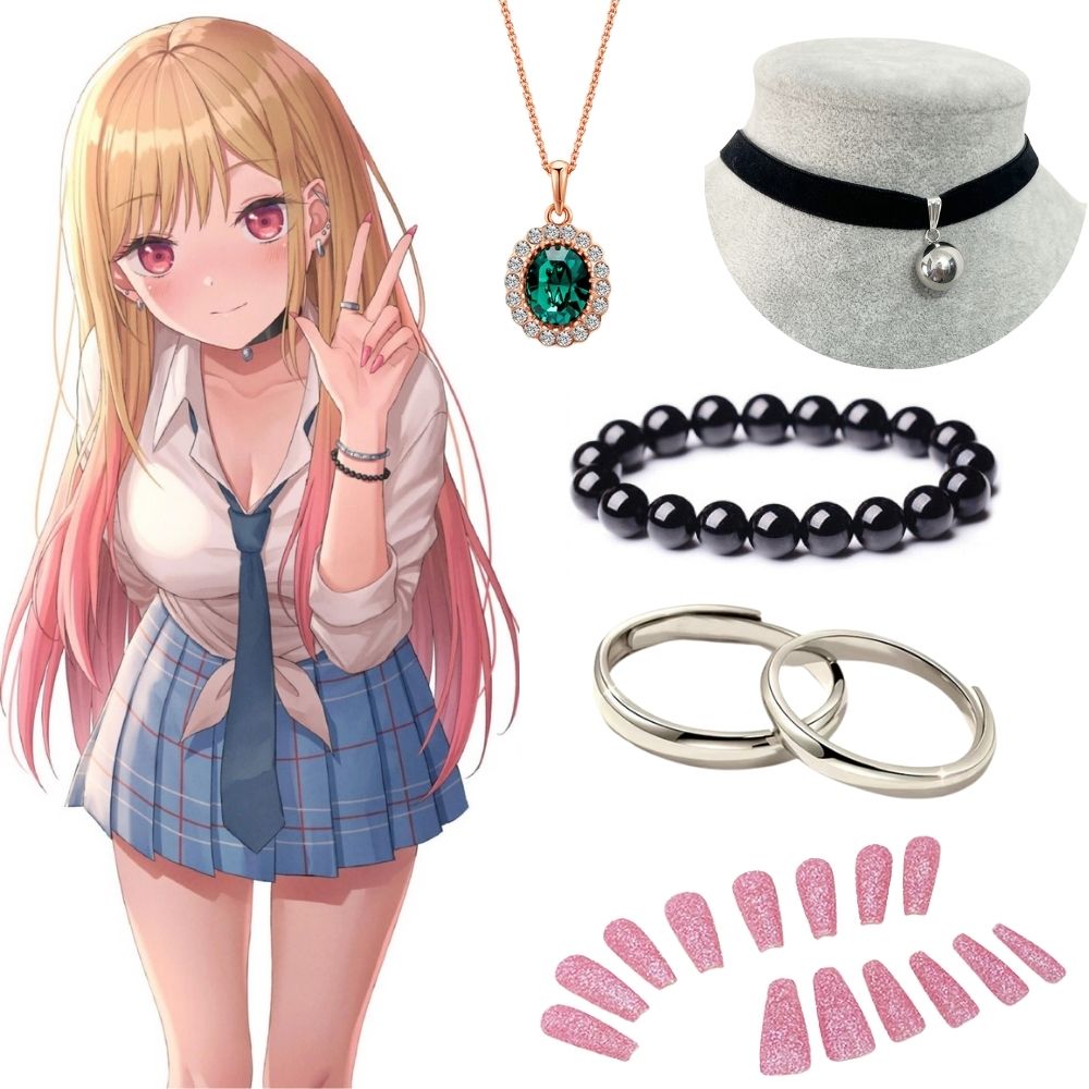 Nail Art - Kitagawa Marin Earrings Necklace My Dress