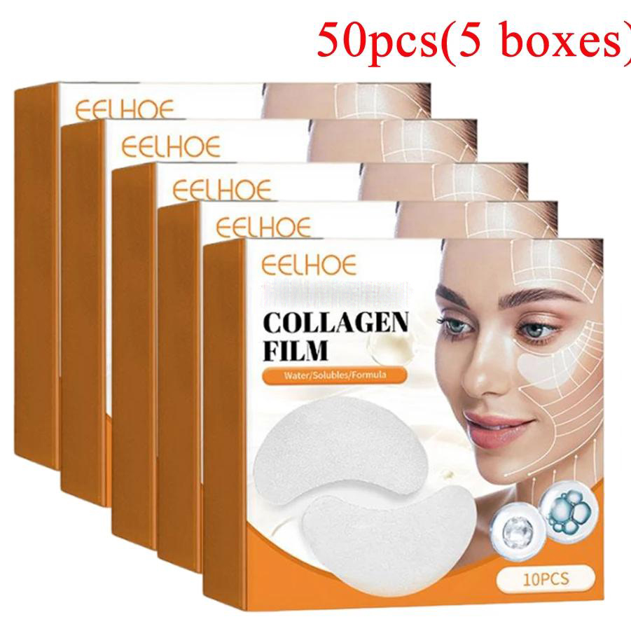 Collagen Under Eye Patches - 5 BOXES Collagen Soluble Patches Film