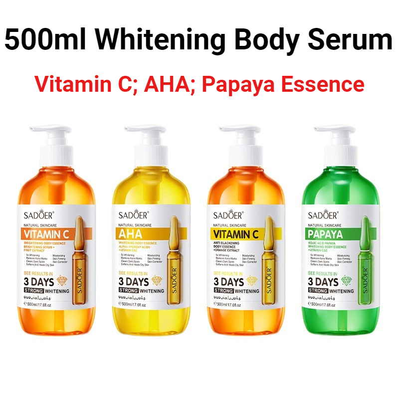 SADOER AHA Whitening Body Esse - огляд і ціна Hyaluronic Acid Facial Serum