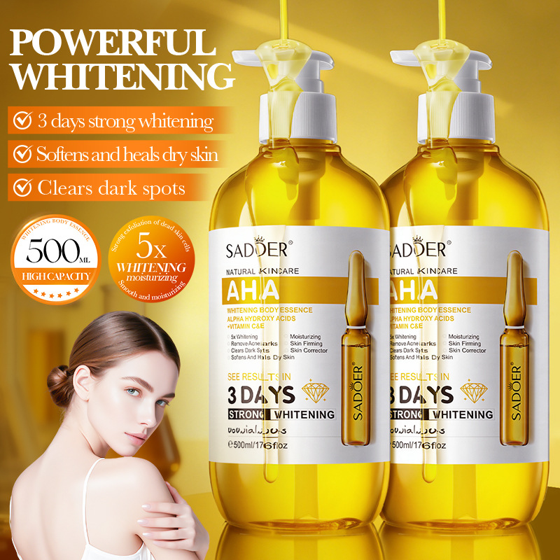 SADOER AHA Whitening Body Esse - огляд і ціна Hyaluronic Acid Facial Serum