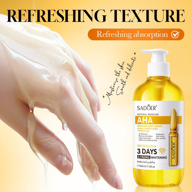 SADOER AHA Whitening Body Esse - огляд і ціна Hyaluronic Acid Facial Serum