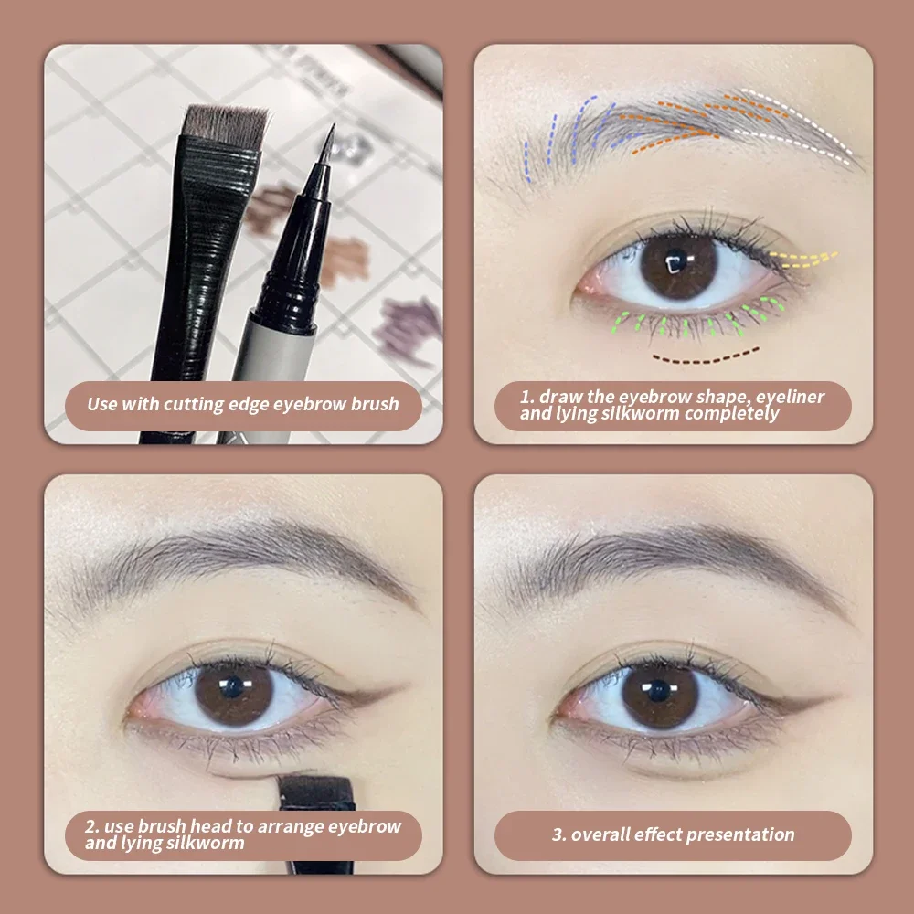 Multifunctional Liquid Eyebrow - огляд і ціна Waterproof Liquid Eyeliner Pen