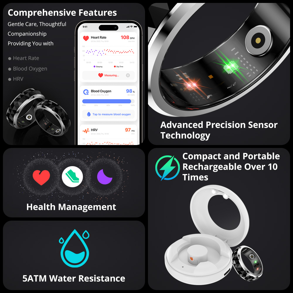 2024 COLMI R11 Smart Ring, Fid - огляд і ціна Health Monitors