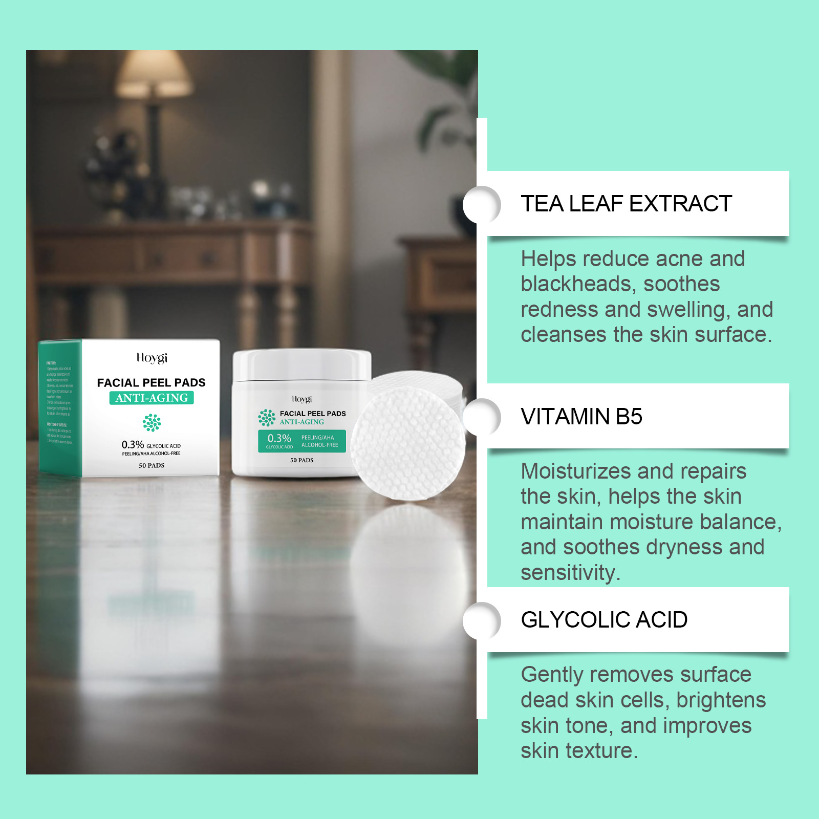 Glycolic Acid Cotton Pads Shri - огляд і ціна Salicylic Acid Blackhead Remover