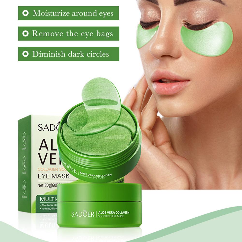 60pcs Aloe Vera Collagen Under - огляд і ціна Collagen Under Eye Patches