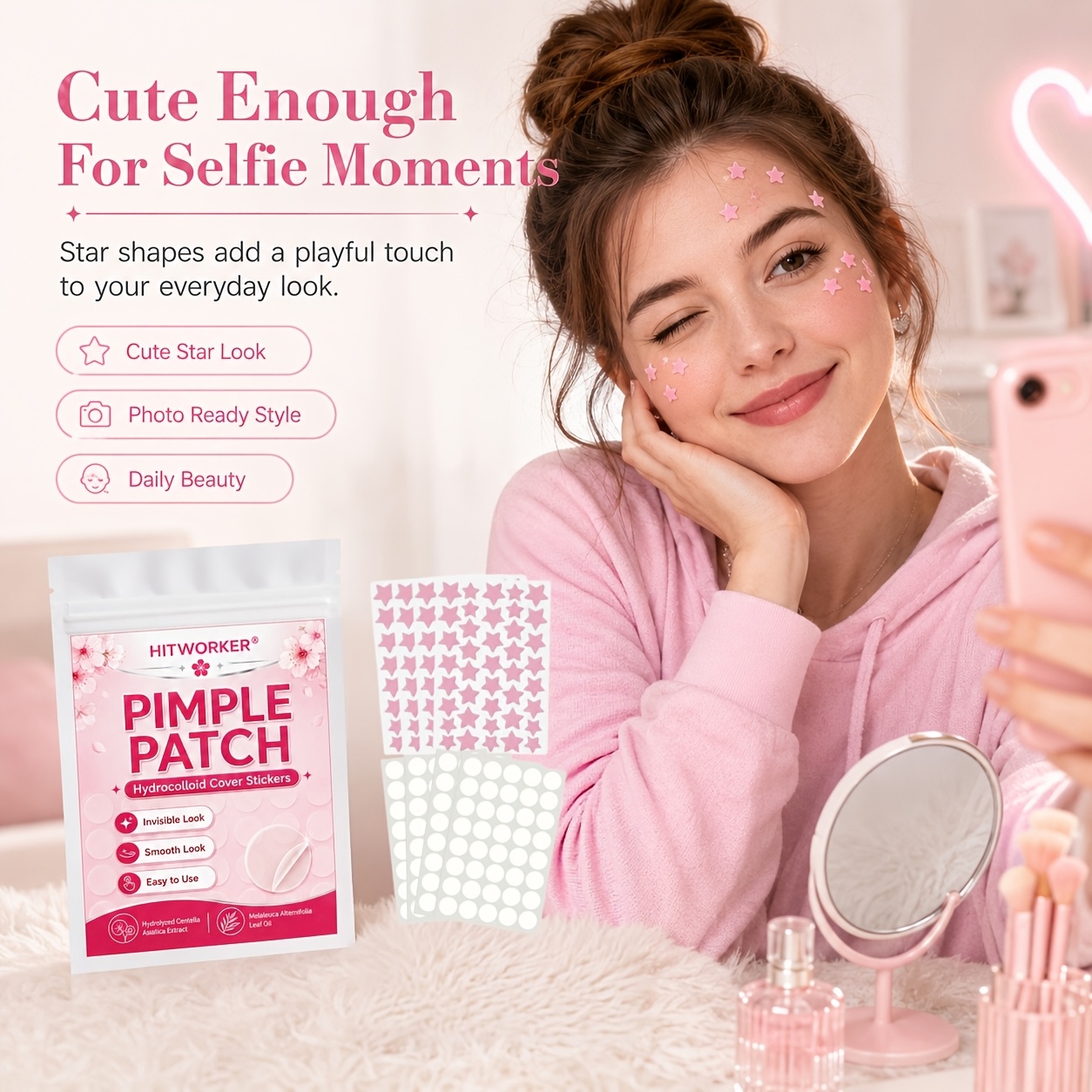 320PCS Invisible Hydrocolloid  - огляд і ціна Hydrocolloid Pimple Patch