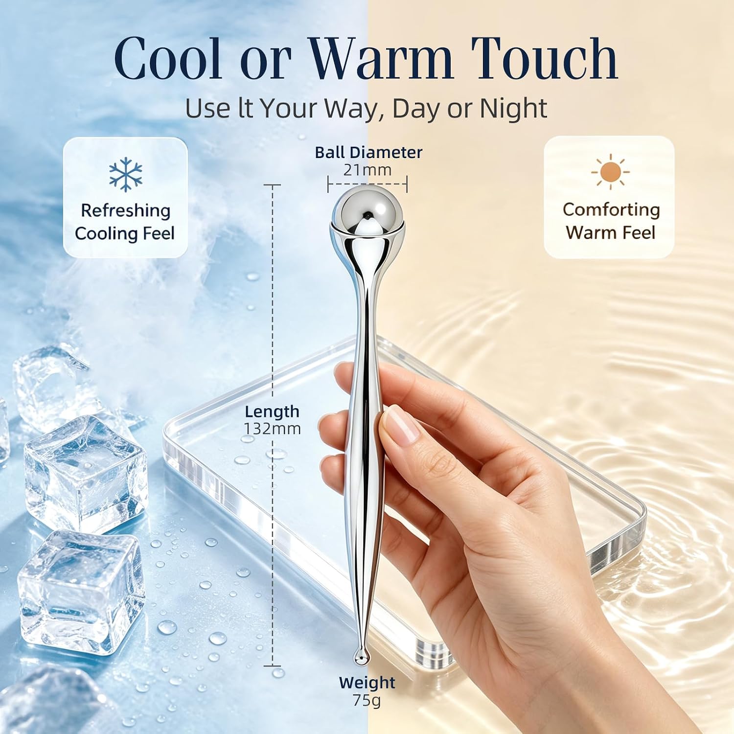 Metal Face Roller Massager Eye - огляд і ціна Face Ice Roller Puffiness