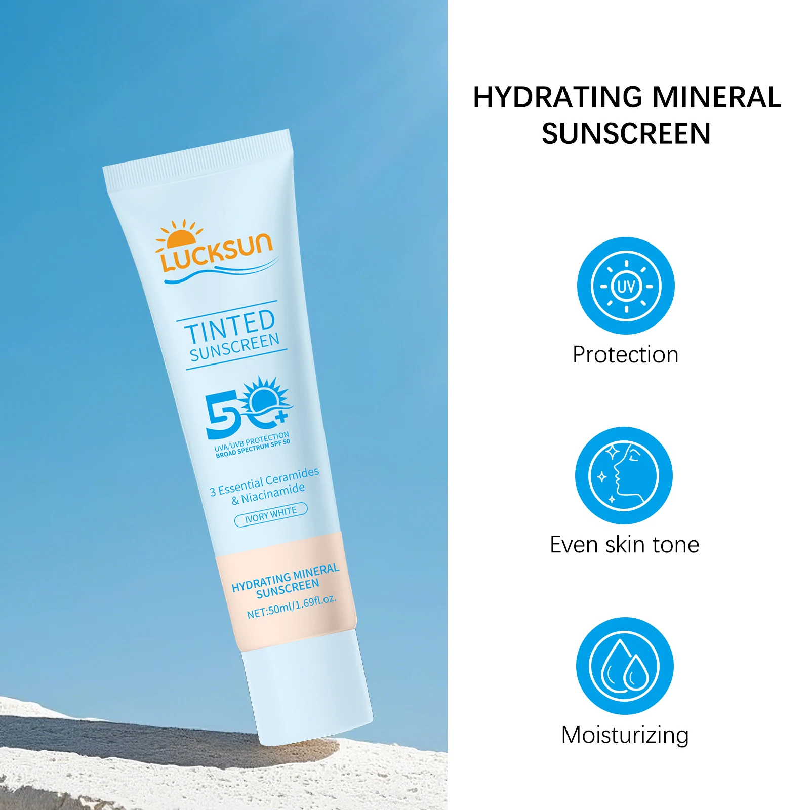 SPF50+ Sunscreen Cream. Offers - огляд і ціна Spf 50 Waterproof Sunscreen