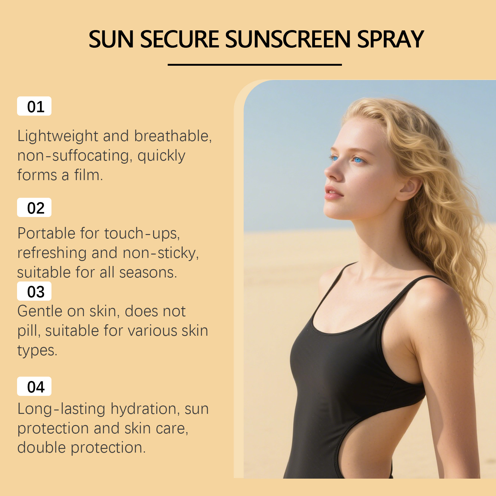 Hydrating  Invisible Sunscreen - огляд і ціна Spf 50 Waterproof Sunscreen