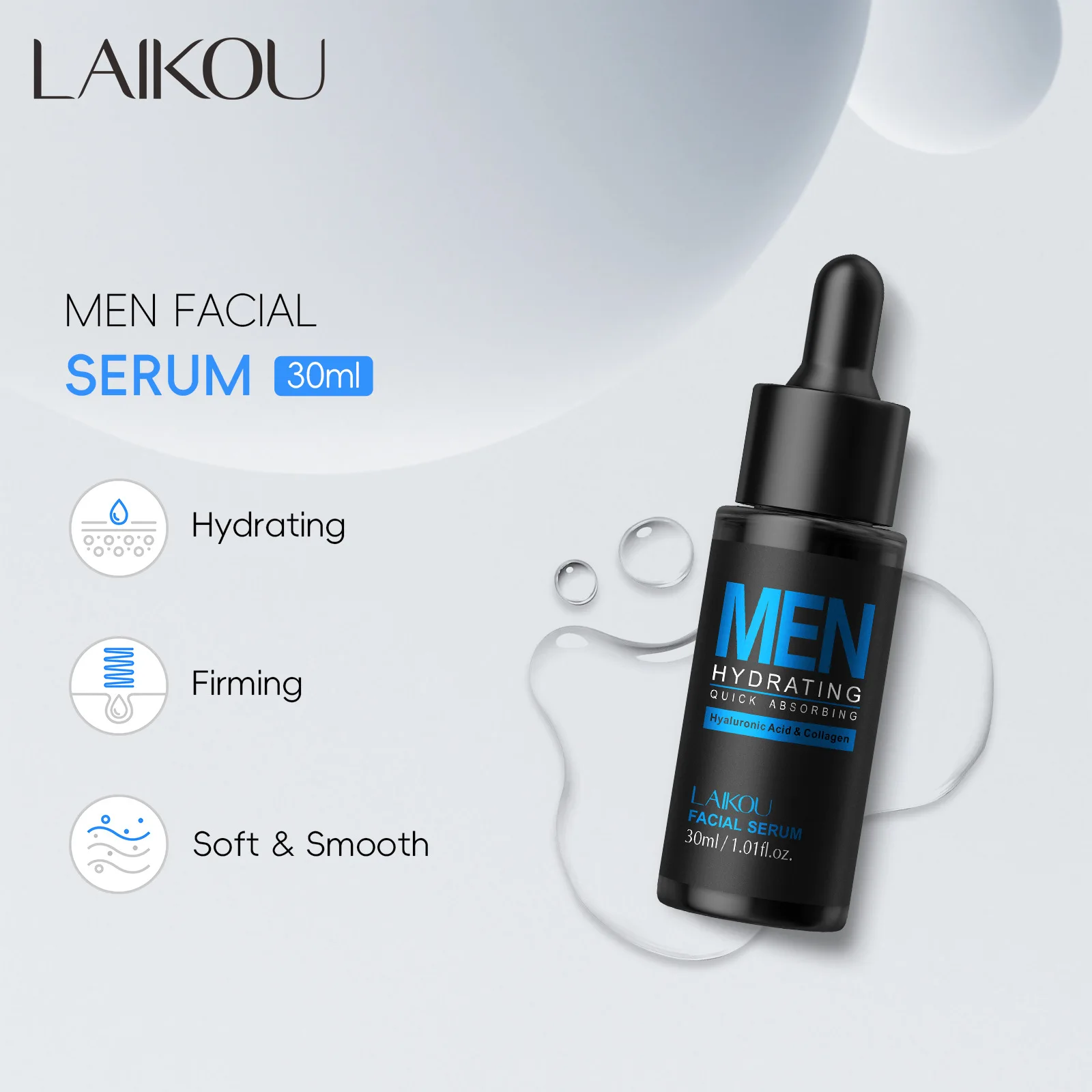 Mens 30ml Facial Serum Hydrati - огляд і ціна Hyaluronic Acid Facial Serum
