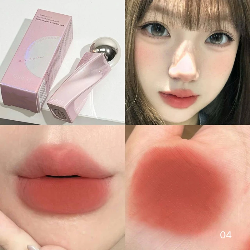 QIBEST Velvet Nude Lip Mud Nat - огляд і ціна Matte Velvet Lip Tint Long Lasting