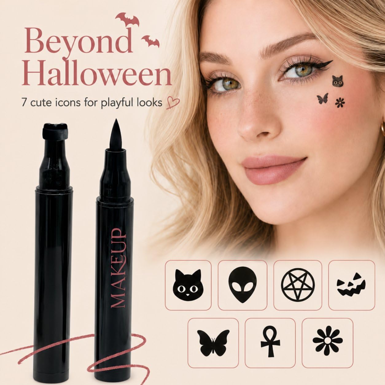 Halloween Dual-Ended Stamp Eye - огляд і ціна Waterproof Liquid Eyeliner Pen