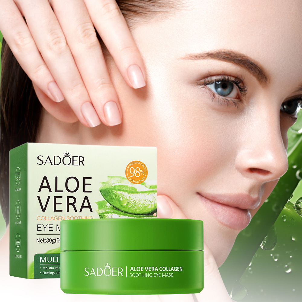 SADOER Aloe Vera Collagen Soot - огляд і ціна Collagen Under Eye Patches
