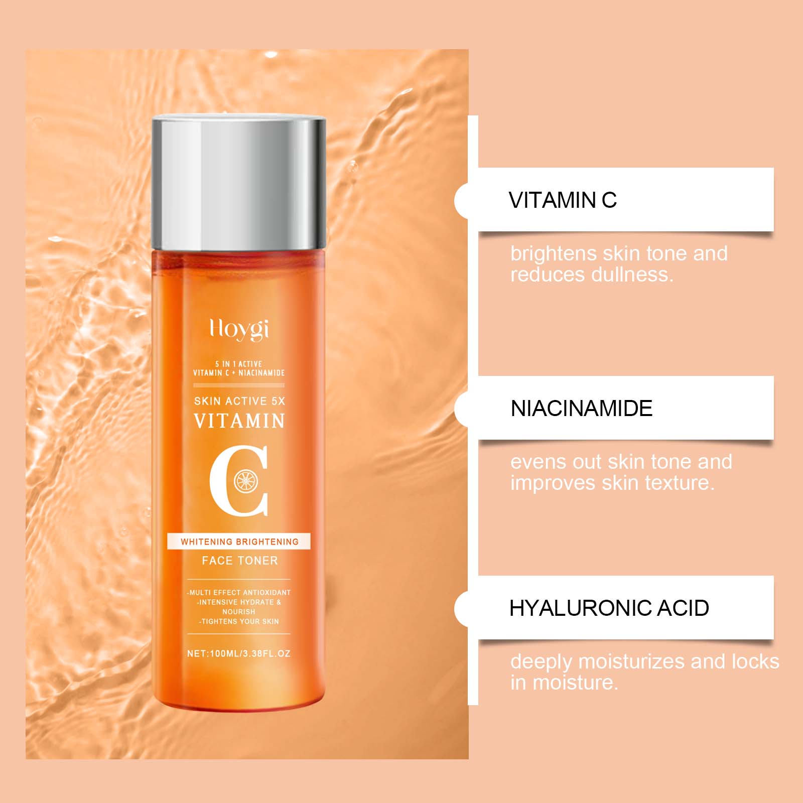 Vitamin C Hydrating Toner Mois - огляд і ціна Niacinamide Pore Shrinking Essence