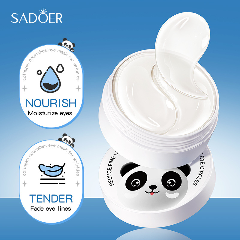60pcs SADOER Crystal Collagen  - огляд і ціна Collagen Under Eye Patches