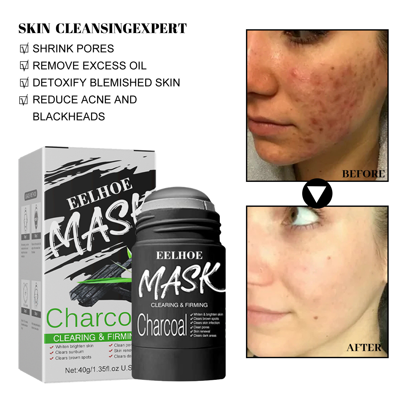 Clay Face Mask Stick Facial Sk - огляд і ціна Green Tea Cleansing Clay Mask