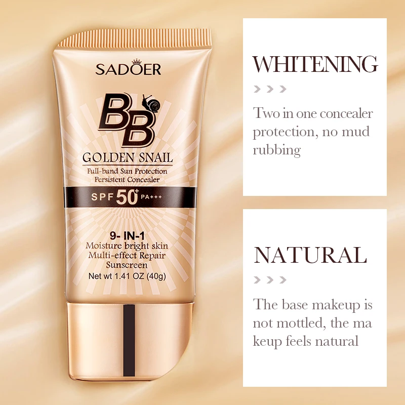 SPF50 Sunscreen BB Cream Face  - огляд і ціна Spf 50 Waterproof Sunscreen