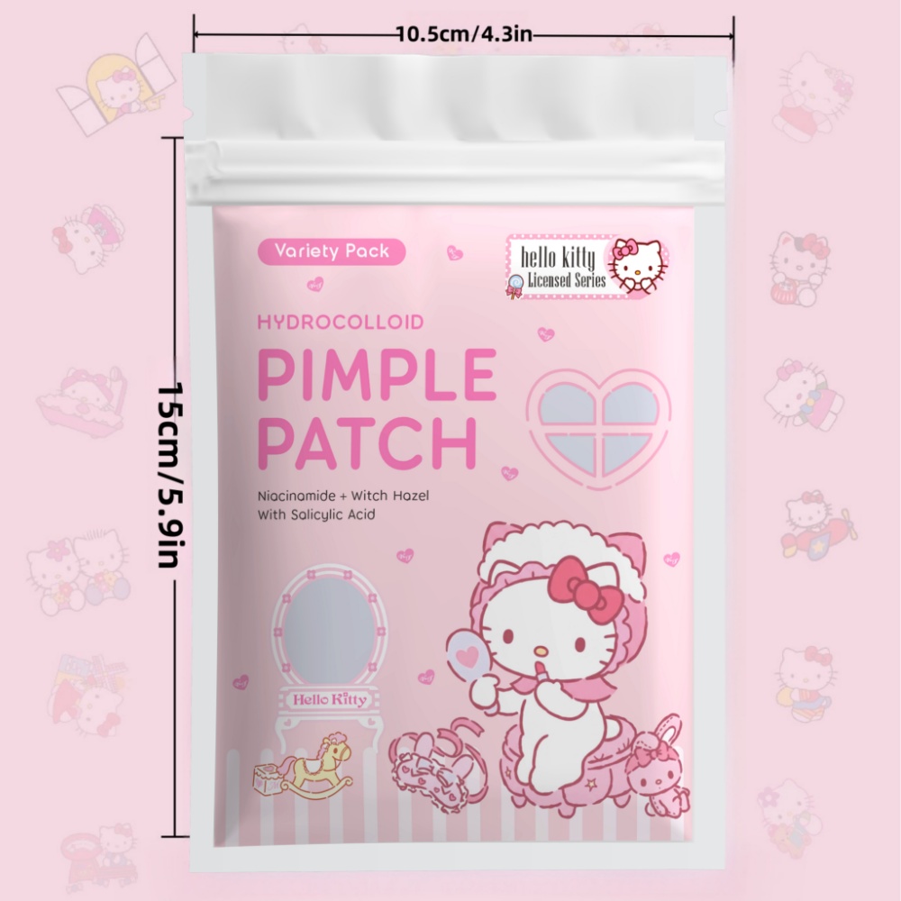 24/72pcs Hello Kitty Hydrocoll - огляд і ціна Hydrocolloid Pimple Patch