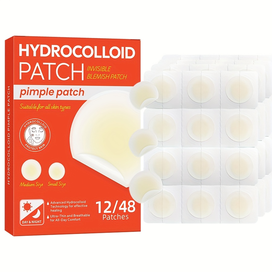 48 PCS Hydrocolloid Acne Patch - огляд і ціна Hydrocolloid Pimple Patch