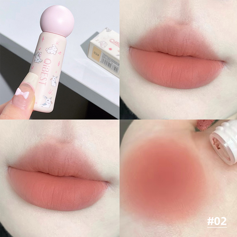 QIBEST Cute Velvet Matte Lip M - огляд і ціна Matte Velvet Lip Tint Long Lasting