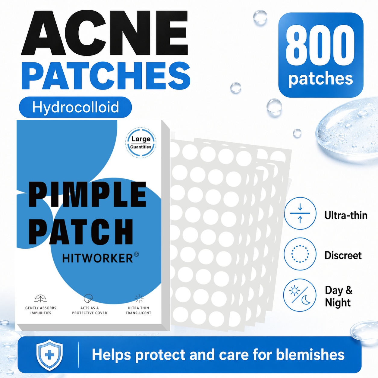 800Pcs Hydrocolloid Acne Pimpl - огляд і ціна Skincare