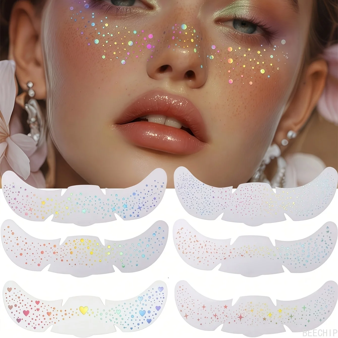 6 Sheets Glitter Freckles Holo - огляд і ціна Makeup