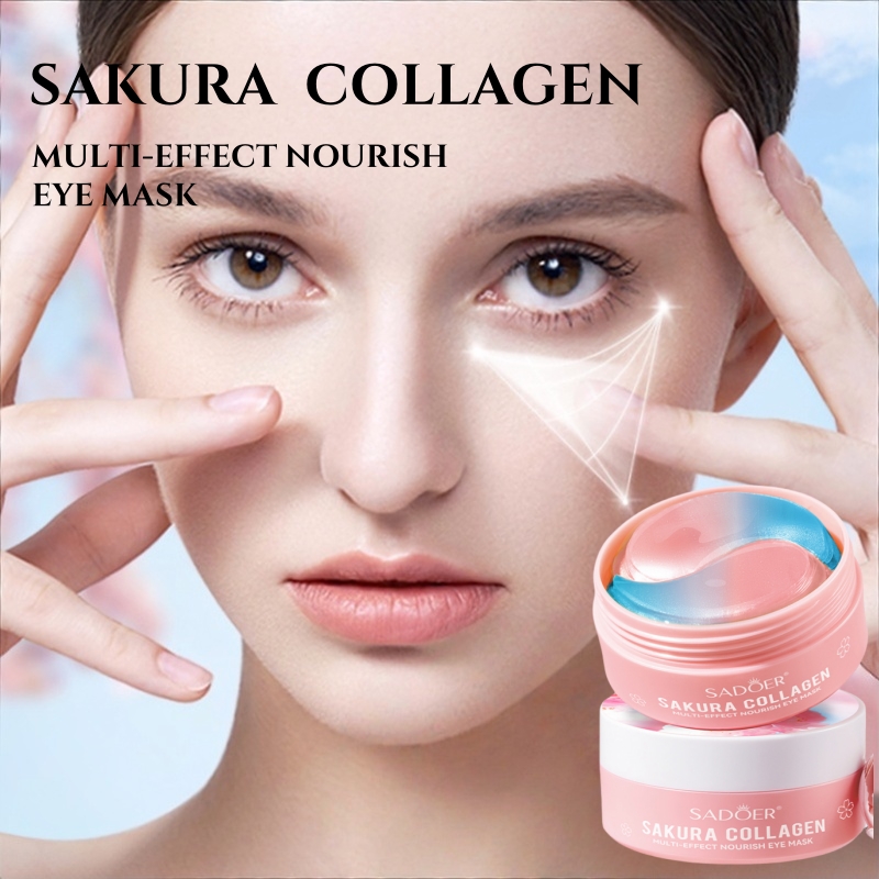 60Pcs Sakura Collagen Multi-Ef - огляд і ціна Collagen Under Eye Patches