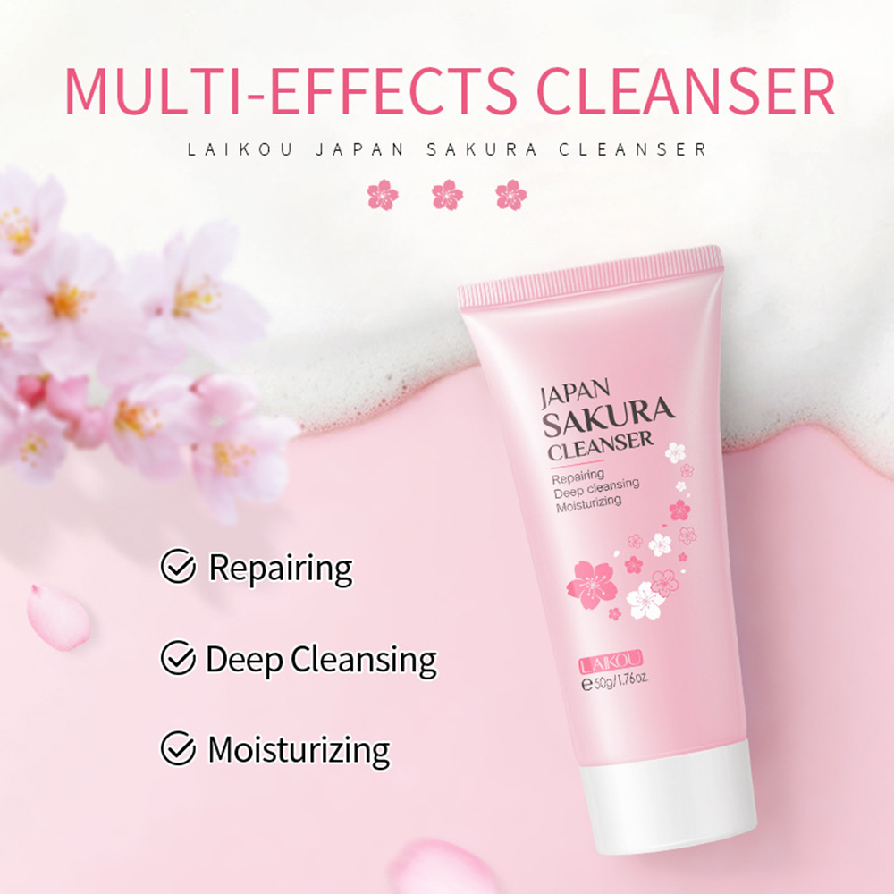 LAIKOU 8Pcs Sakura Facial Skin - огляд і ціна Hyaluronic Acid Facial Serum