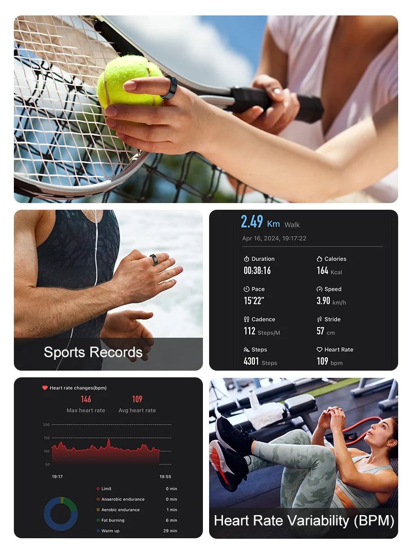New Smart Ring R09 Health Moni - огляд і ціна Health Monitors