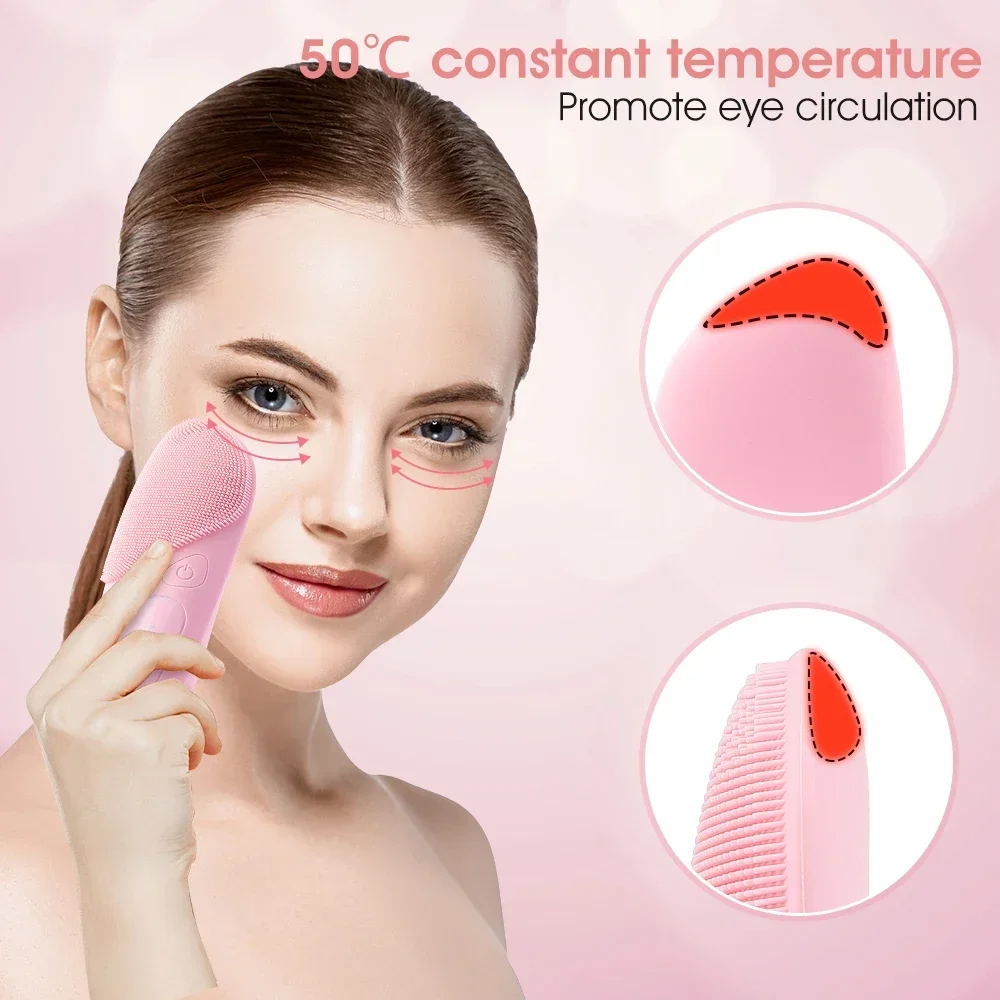 Electric Face Cleansing Brush  - огляд і ціна Silicone Face Scrubber Electric