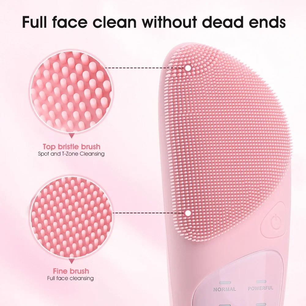 Electric Face Cleansing Brush  - огляд і ціна Silicone Face Scrubber Electric